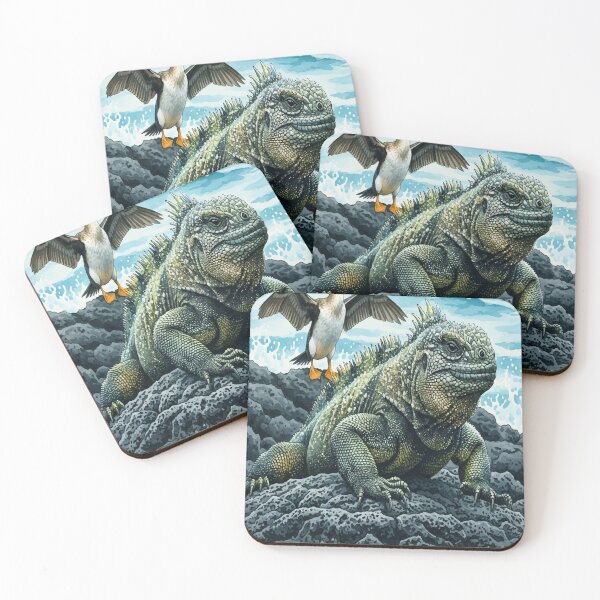 Item preview, Galapagos Islands - Volcanic Nature Watercolor Art designed and sold by TheDesignDen21.