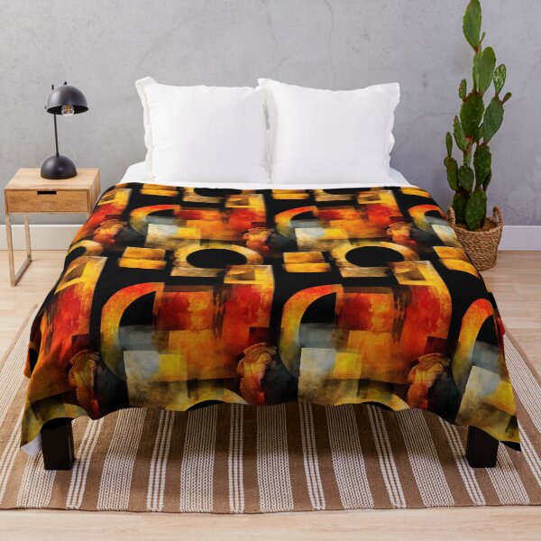 Item preview, Warm Tone Abstract Cubist Square Blocks designed and sold by Piotrek0001.