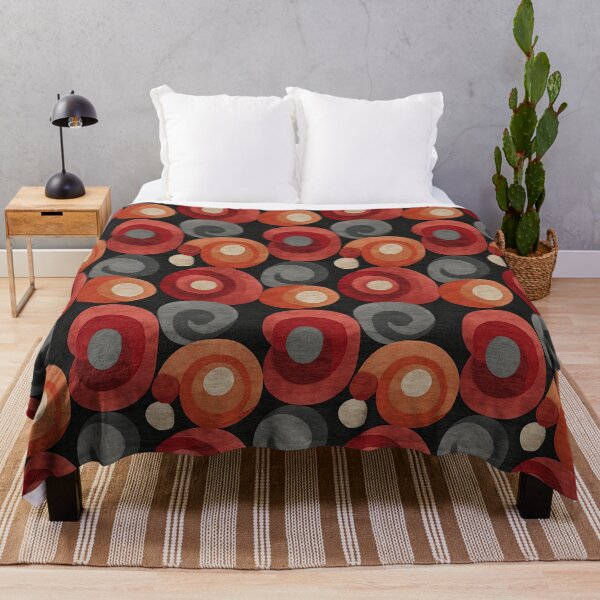 Item preview, Retro Pop Art Red and Grey Circles designed and sold by Piotrek0001.