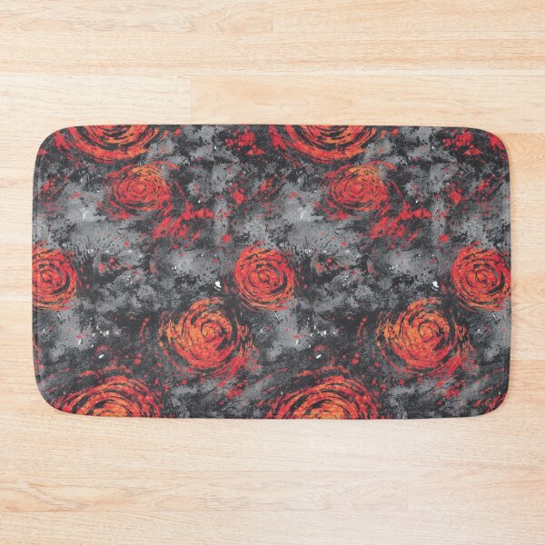 Item preview, Red Rose Sketch on Concrete Grey Wall designed and sold by Piotrek0001.
