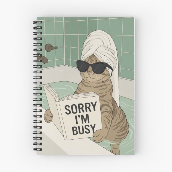 Item preview, Cat meme: "Sorry, I'm busy" designed and sold by ShineOfCreative.