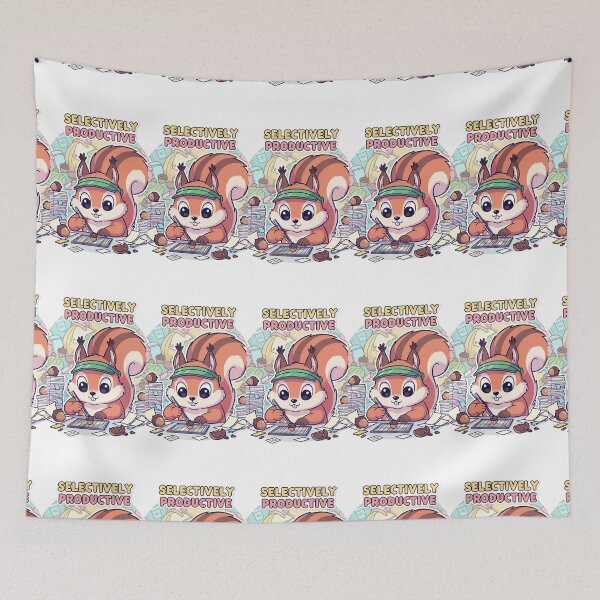 Item preview, Selectively Productive  - Cute Squirrel  designed and sold by artaipix.