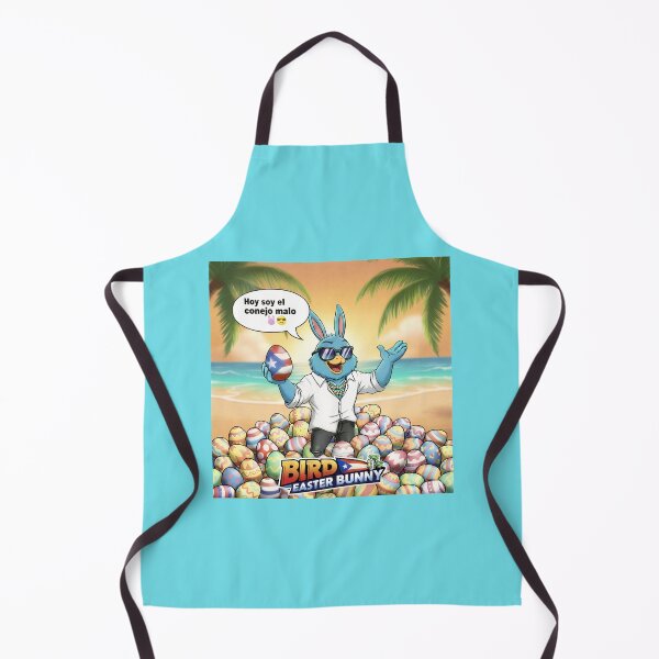Item preview, Bird Easter Bunny "Hoy Soy El Conejo Malo" Funny Puerto Rico Easter Beach Cartoon designed and sold by SammyMorry.