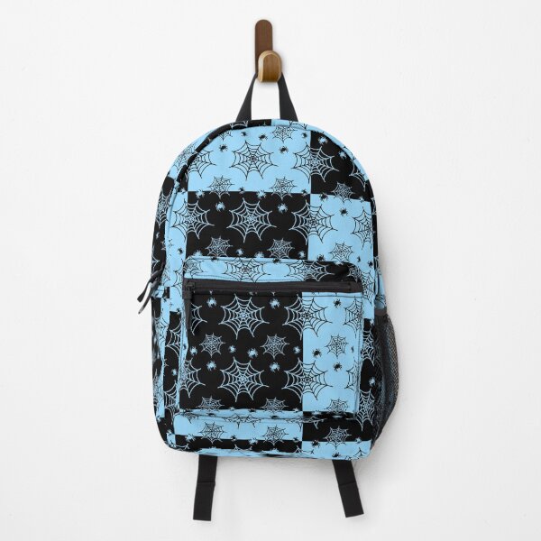Item preview, Black and powder blue interchange web pattern designed and sold by serenebookworm.