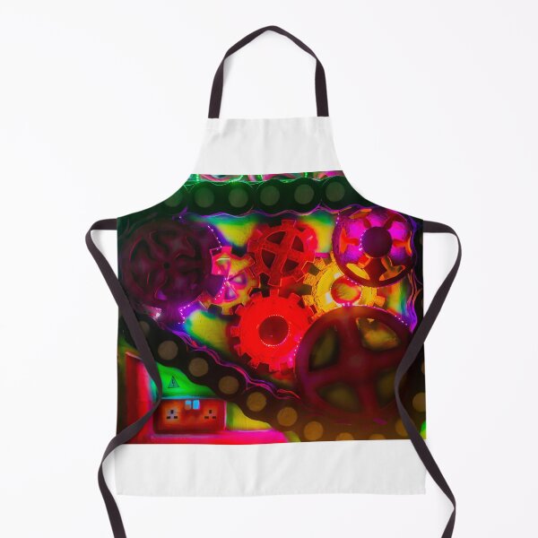Item preview, Colorful Neon Gears And Machinery Art With Illuminated Cogs And Abstract Steampunk Vibes designed and sold by Nmallia.