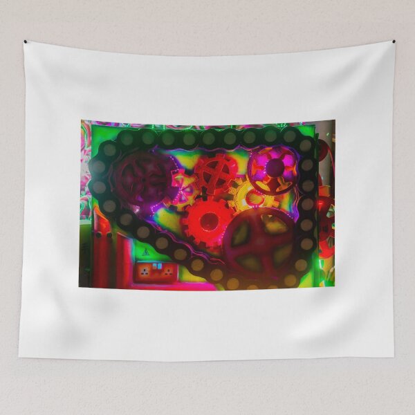 Item preview, Colorful Neon Gears And Machinery Art With Illuminated Cogs And Abstract Steampunk Vibes designed and sold by Nmallia.