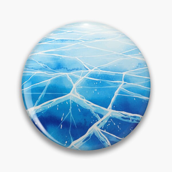 Item preview, Frozen Deep: Lake Baikal Winter Watercolor digital art designed and sold by TheDesignDen21.