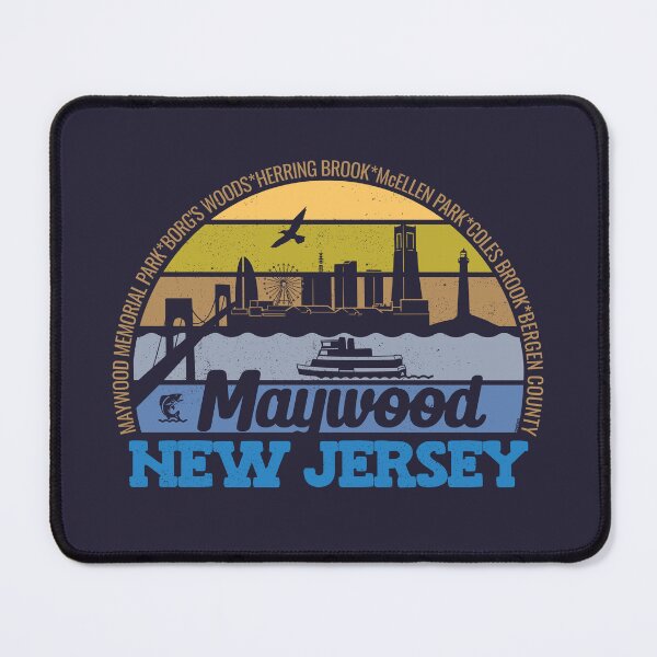 Item preview, Maywood New Jersey Sunset Retro Vintage Local Pride Logo designed and sold by CRHPOD20.