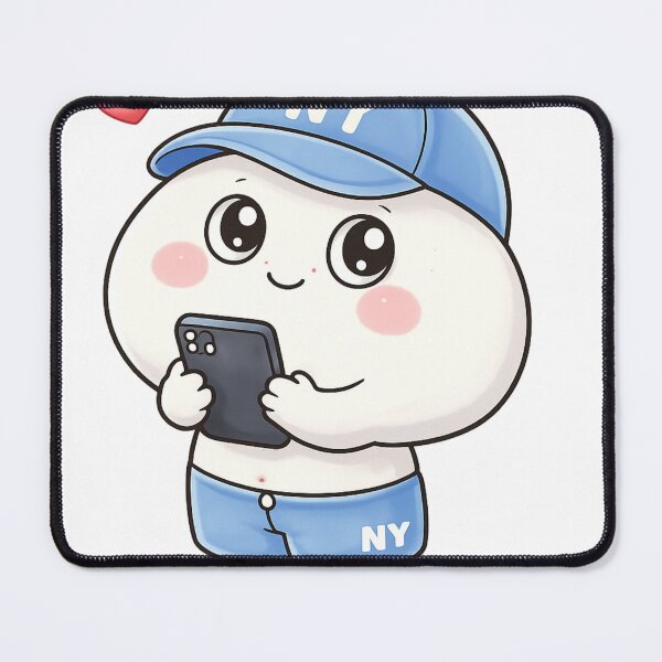 Item preview, Cute NY Texting Character Blob designed and sold by CozyBlobStudio.
