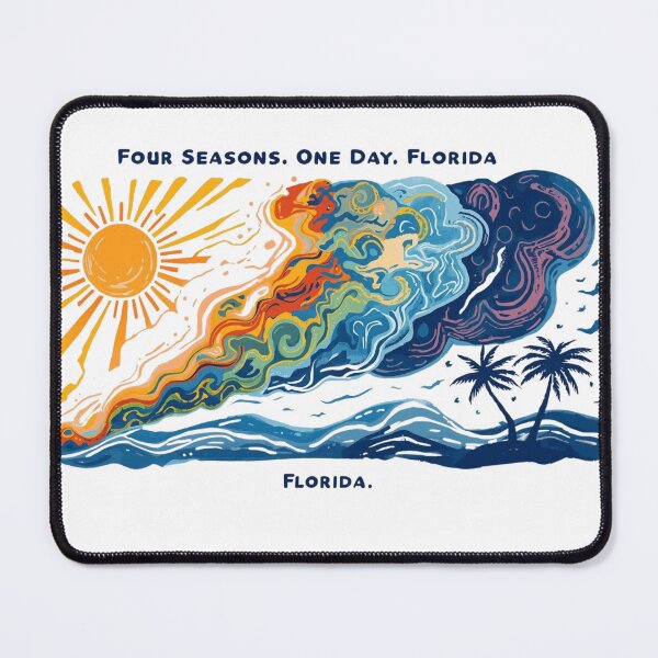 Item preview, Four Seasons in One Day – Florida Weather Vibes Retro Art designed and sold by UrbanPunch.