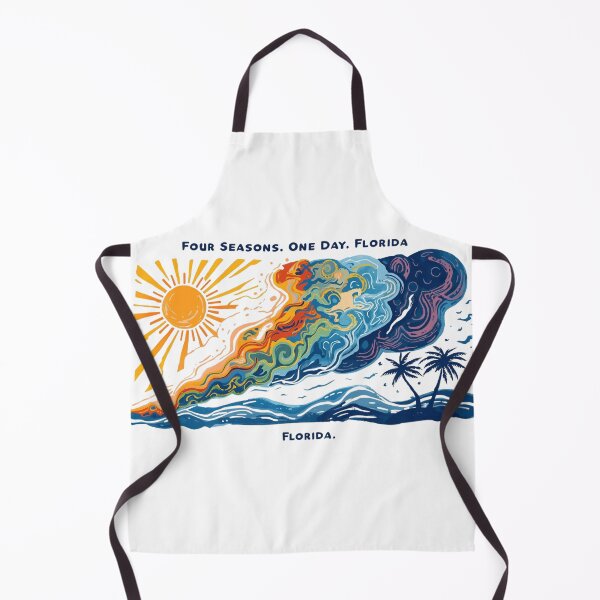 Item preview, Four Seasons in One Day – Florida Weather Vibes Retro Art designed and sold by UrbanPunch.