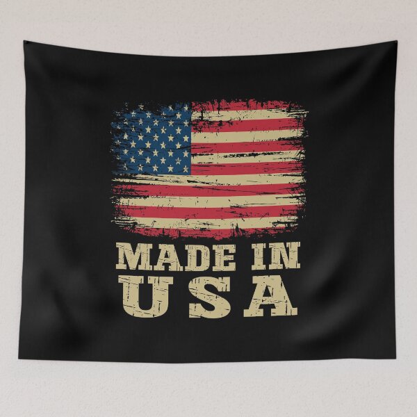 Item preview, Ripped American Flag Made in USA - Distressed Vintage Patriot designed and sold by Dmetalx Art Apparel.