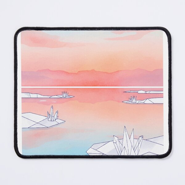 Item preview, Salt & Sunrise: Dead Sea Minimalist Watercolor art designed and sold by TheDesignDen21.