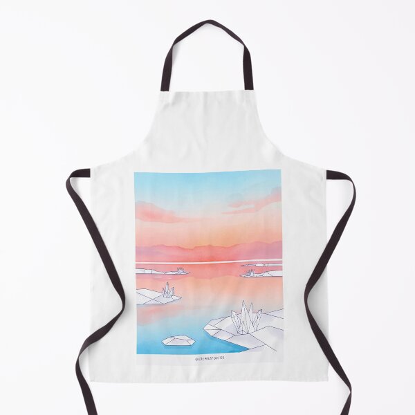 Item preview, Salt & Sunrise: Dead Sea Minimalist Watercolor art designed and sold by TheDesignDen21.