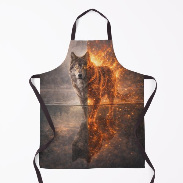 Item preview, Wolf at the Threshold of Fire designed and sold by GeoWild Designs.