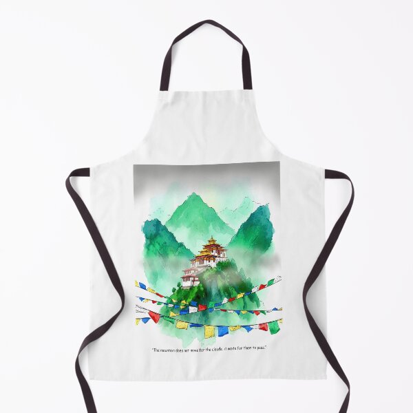 Item preview, Mystic Gangtok: Himalayan Monastery Watercolor Art designed and sold by TheDesignDen21.