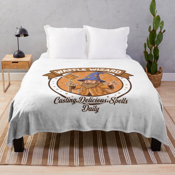 Item preview, Waffle Wizard Funny Fantasy Breakfast - Retro Food Magic Art designed and sold by Wear Sculpt.