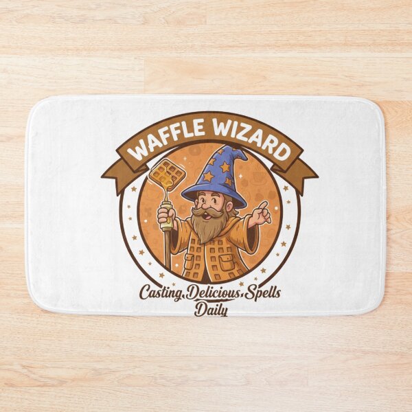 Item preview, Waffle Wizard Funny Fantasy Breakfast - Retro Food Magic Art designed and sold by Wear Sculpt.
