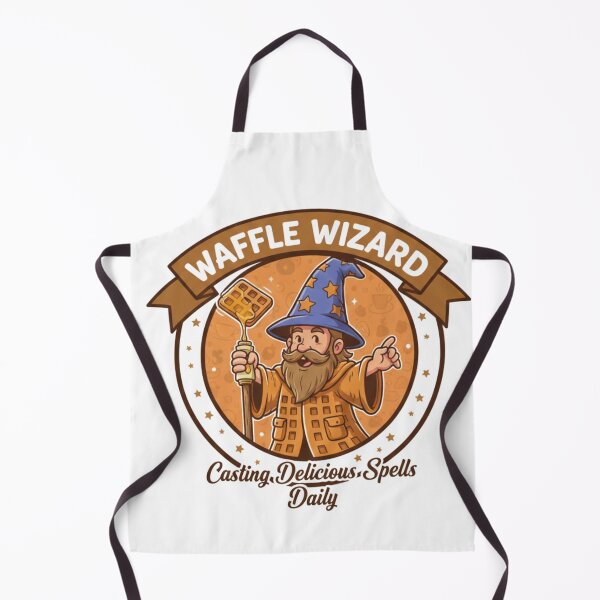 Item preview, Waffle Wizard Funny Fantasy Breakfast - Retro Food Magic Art designed and sold by Wear Sculpt.