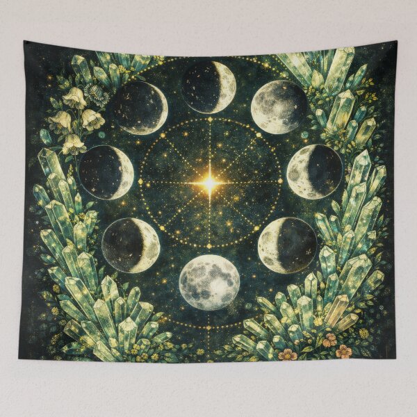 Item preview, Crystal Gemstone Celestial Green Botanical designed and sold by scicilysimonee.