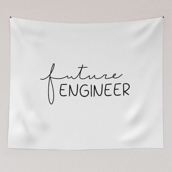 Item preview, Future Engineer - Minimalist Aesthetic Quote Design designed and sold by Nesstitches.
