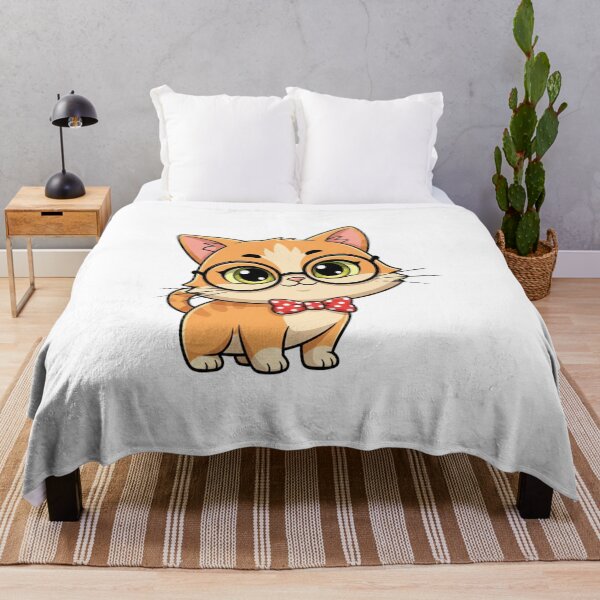 Item preview, Cute Nerdy Cat with Glasses Shirt – Kawaii Book Lover Tee designed and sold by YK SHOP.