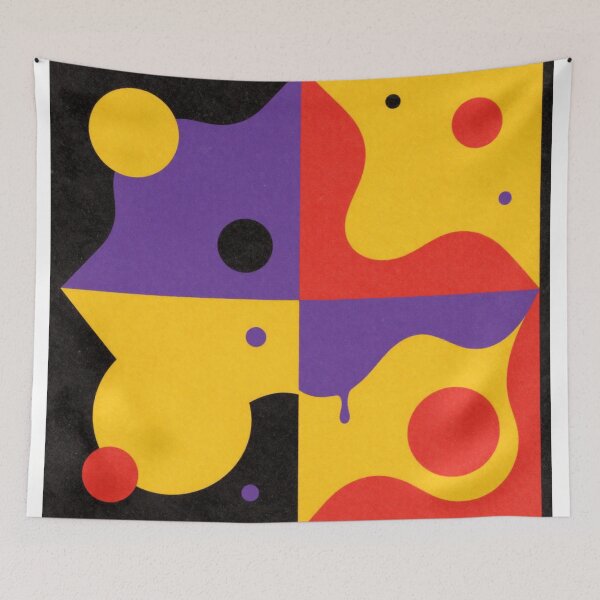 Item preview, dynamic quadrant colorful geometric abstract design designed and sold by SmashingDeals.