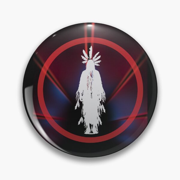 Item preview, Spiritual Native Warrior Silhouette Art designed and sold by Aquarius-club.