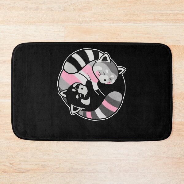 Item preview, Demigirl Red Panda Yin Yang LGBT Pride Flag designed and sold by Clara Hollins.