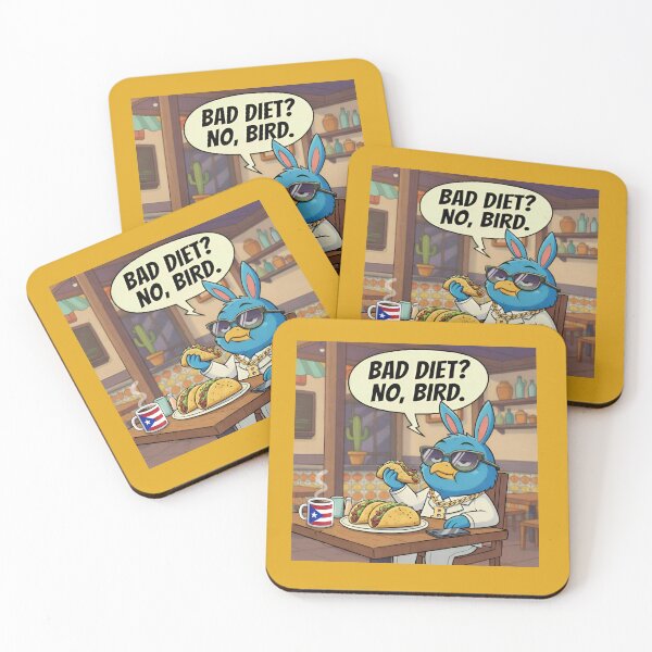 Item preview,  Bad Diet No Bird Meme - Bird Bunny Eating Tacos - Funny Food Lover 2026 designed and sold by SammyMorry.