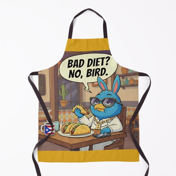 Item preview,  Bad Diet No Bird Meme - Bird Bunny Eating Tacos - Funny Food Lover 2026 designed and sold by SammyMorry.
