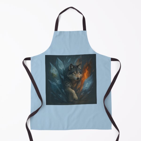 Item preview, Wolf – Fractured Crystal Realms Elemental Path Wildlife Art designed and sold by GeoWild Designs.