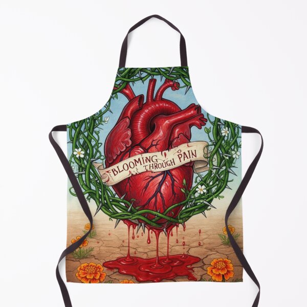 Item preview, Blooming Through Pain Sacred Heart designed and sold by Nela Creative Lab.