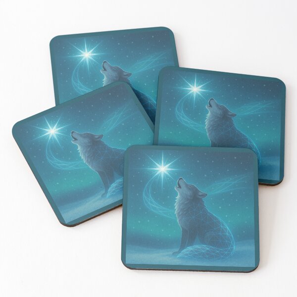 Item preview, Star-Tail Wolf – GeoWild Winter Spirit designed and sold by GeoWild Designs.