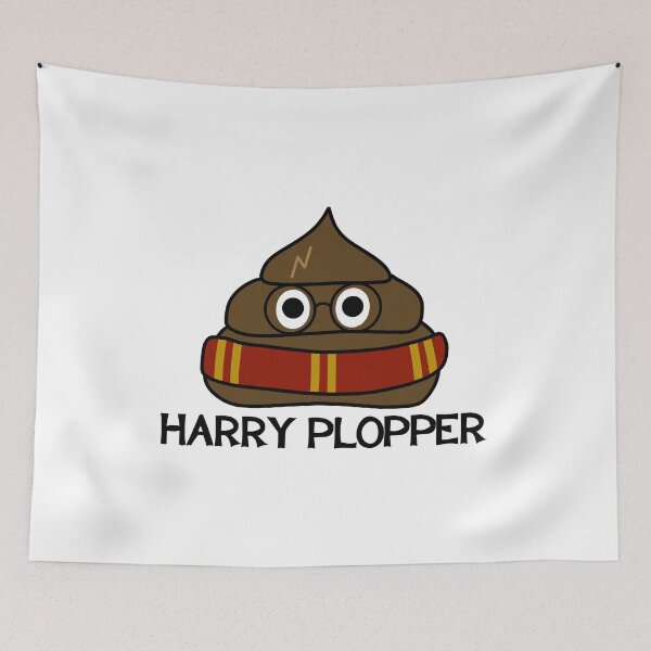 Item preview, Harry Plopper poop sticker designed and sold by ButterflyKissCollab.