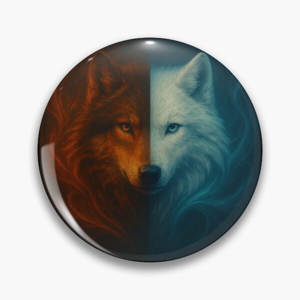 Item preview, Ember and Ice: The Twin Wolves designed and sold by GeoWild Designs.