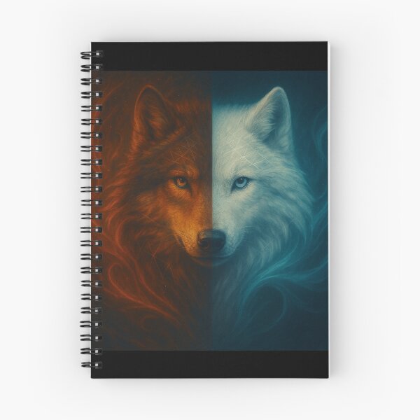 Item preview, Ember and Ice: The Twin Wolves designed and sold by GeoWild Designs.