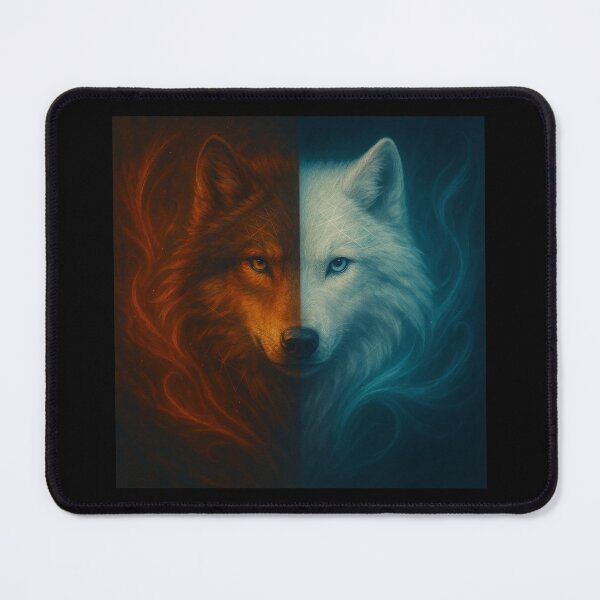 Item preview, Ember and Ice: The Twin Wolves designed and sold by GeoWild Designs.