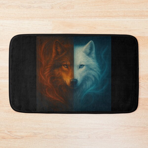 Item preview, Ember and Ice: The Twin Wolves designed and sold by GeoWild Designs.