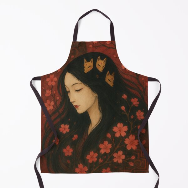 Item preview, Amaterasu Ethereal Portrait in Sakura Glow designed and sold by mythographiaart.