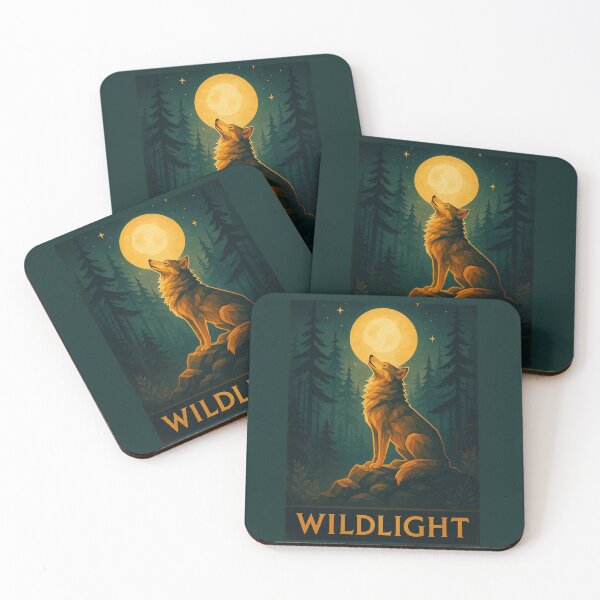 Item preview, Wildlight – Wolf Under the Moon designed and sold by GeoWild Designs.