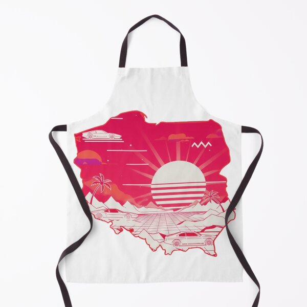 Item preview, Retro Neon Poland Map Design – Polish Vaporwave Sunset Aesthetic Futuristic Landscape designed and sold by Tw1nsAIArt.