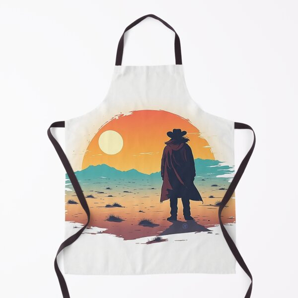 Item preview, Lonely Cowboy Sunset Silhouette – Wild West Desert Aesthetic Retro Western Art by NegarTv Designs designed and sold by NegarTv Designs.