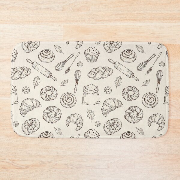 Item preview, Vintage Breakfast Bakery Seamless Pattern designed and sold by Verycutethings.