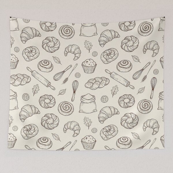 Item preview, Vintage Breakfast Bakery Seamless Pattern designed and sold by Verycutethings.