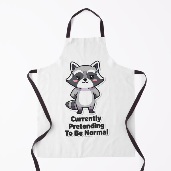 Item preview, Currently Pretending To Be Normal - Cute Raccoon designed and sold by artaipix.