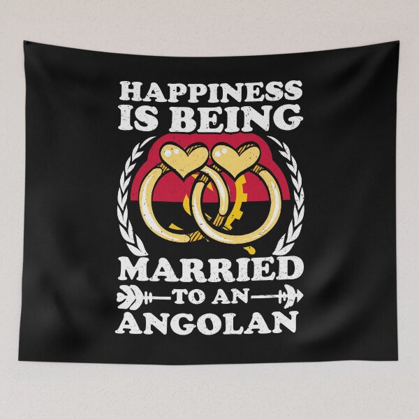 Item preview, Happiness Is Being Married To An Angolan designed and sold by GabbyKash.