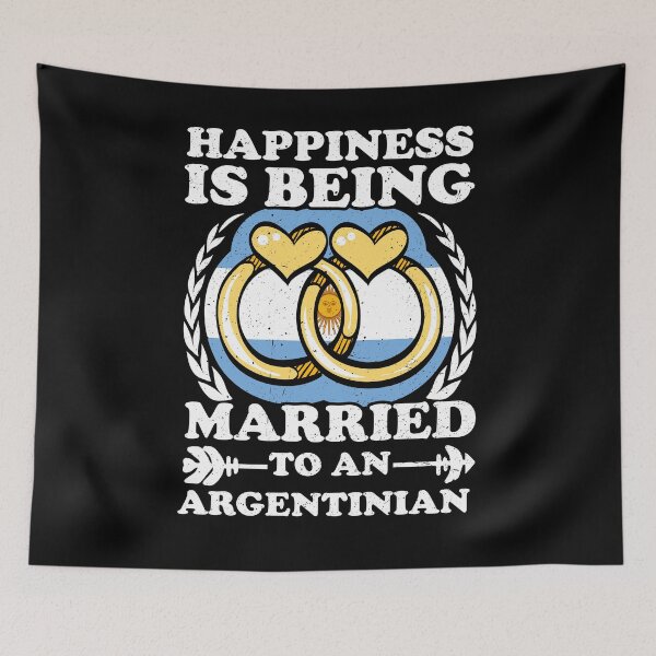 Item preview, Happiness Is Being Married To An Argentinian designed and sold by GabbyKash.