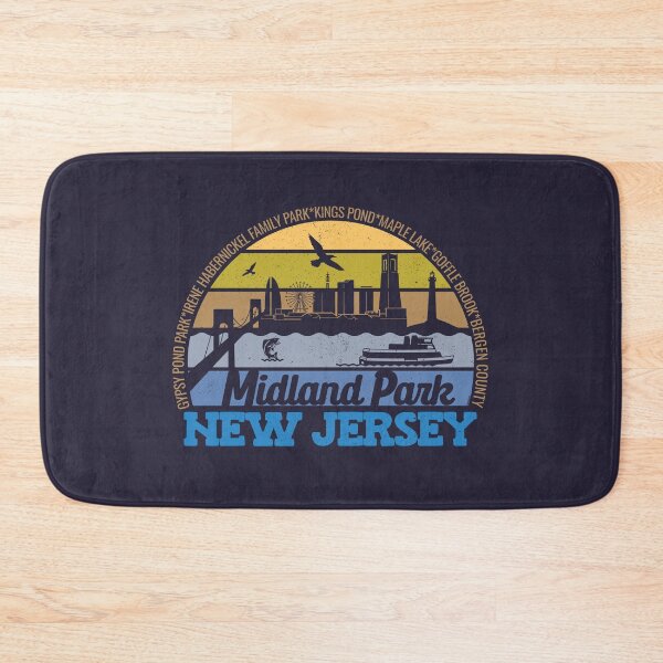 Item preview, Midland Park New Jersey Sunset Retro Vintage Local Pride Logo designed and sold by CRHPOD20.