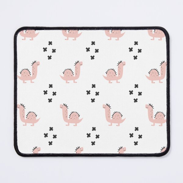 Item preview, Cute Pink Dinosaur and Crosses Minimalist Nursery Pattern designed and sold by SolutionsArt.